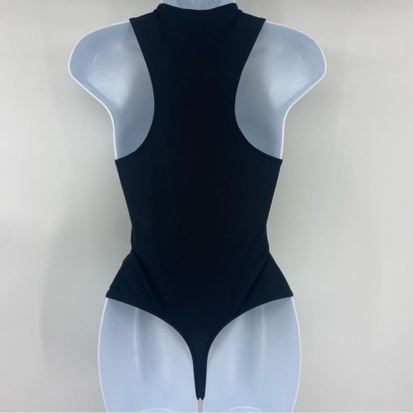 Free People Keep It Going Thong Cutout Bodysuit Black Size XS New with Tag - Picture 11 of 15